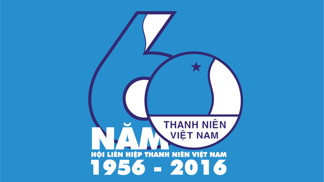 Logo kỷ niệm 60 năm Ngày truyền thống Hội Liên hiệp Thanh niên Việt Nam.