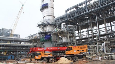 Một góc Nhà máy lọc hóa dầu Nghi Sơn Thanh Hóa.