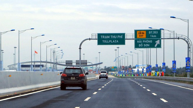 Đường cao tốc Hà Nội - Hải Phòng là dự án giao thông theo hình thức BOT. Ảnh: Hồng Vĩnh.
