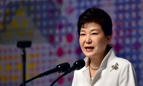 Tổng thống Hàn Quốc Park Geun-hye.