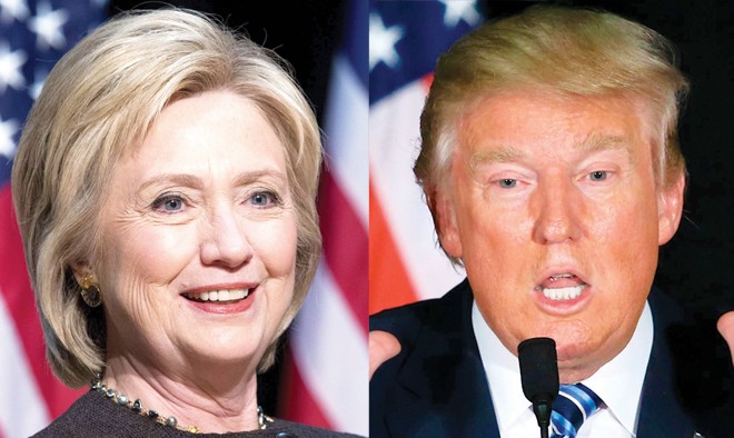 Bà Hillary Clinton hay ông Donald Trump sẽ trở thành chủ nhân Nhà Trắng? Ảnh: Getty Images.