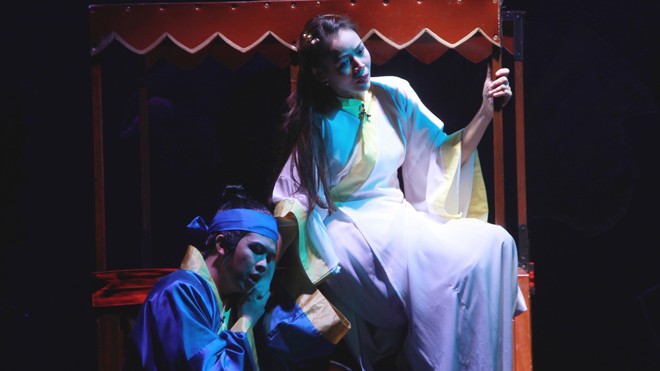 “Kiều” của Nhà hát Kịch Việt Nam là tác phẩm thể nghiệm hứa hẹn được khán giả đón nhận. Ảnh: Toan Toan.