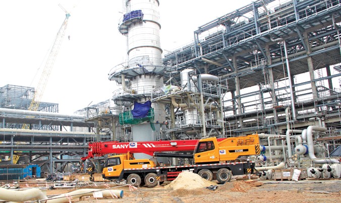 Dự án Nhà máy Lọc hóa dầu Nghi Sơn Ảnh: Quang Lộc.