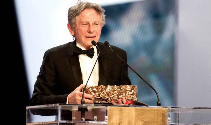 Roman Polanski nhận giải César cho đạo diễn xuất sắc phim “Người chấp bút” tại Paris năm 2011.