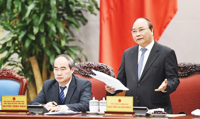 Thủ tướng Nguyễn Xuân Phúc yêu cầu các cơ quan chức năng công khai hóa các kết luận thanh tra để MTTQ giám sát việc thực hiện, triển khai kết luận có đúng không.