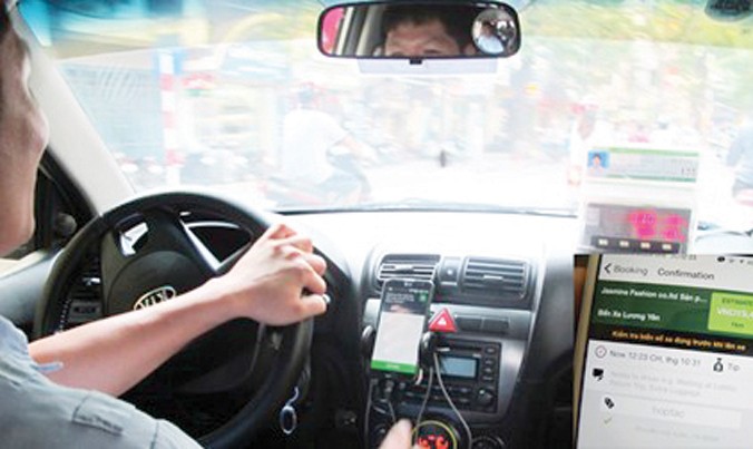 Grab Taxi tại Hà Nội.