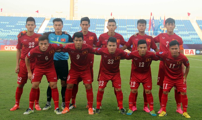 Các cầu thủ U19 Việt Nam xuất sắc đoạt vé tham dự World Cup U20 2017.