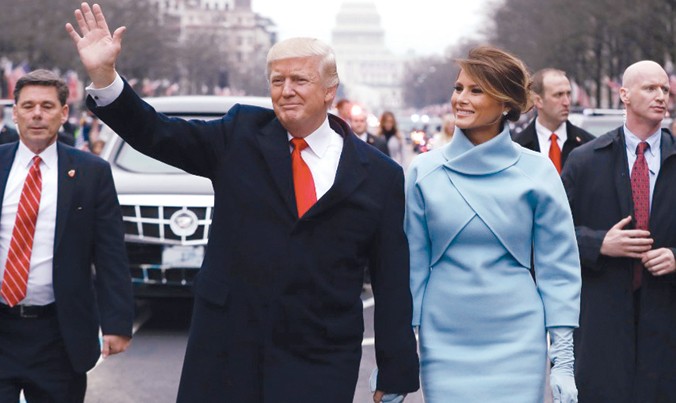 Tổng thống Mỹ Donald Trump và phu nhân Melania Trump. Ảnh: CNN.