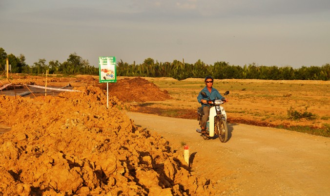 Khu vực dự án Trung tâm nhiệt điện Long An tại xã Phước Vĩnh Đông, huyện Cần Giuộc, Long An.
