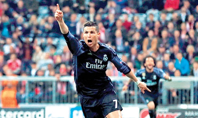Ronaldo tiếp tục thiết lập những kỷ lục mới tại đấu trường châu Âu. Ảnh: GETTY IMAGES.