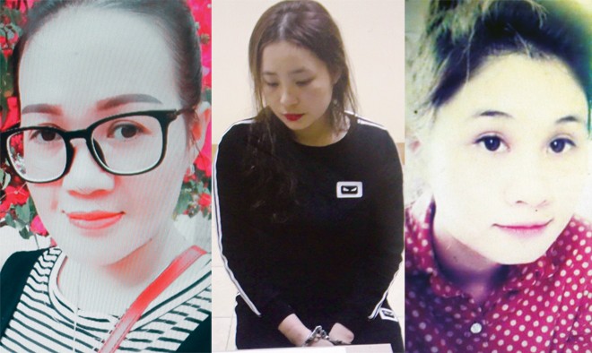 3 mỹ nữ Hồ Thị Cẩm Tú, Trần Thị Ngọc Anh, Trịnh Thị Thu Hà bị bắt vì buôn bán “cái chết trắng”.