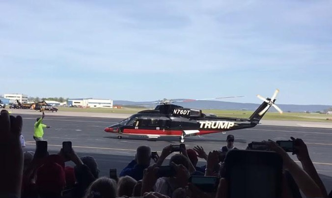 Máy bay lên thẳng của ông Trump.