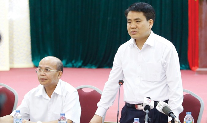 Chủ tịch UBND thành phố Hà Nội Nguyễn Đức Chung tiếp tục đề nghị đối thoại với người dân Đồng Tâm trong những ngày tới. Ảnh: Như Ý.