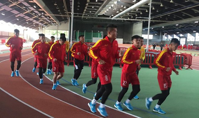Các cầu thủ U20 Việt Nam đang trải qua chuyến tập huấn quan trọng tại Đức và Hà Lan để chuẩn bị cho VCK U20 thế giới. Ảnh: Đoàn Nhật.