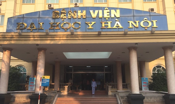 Bệnh viện Đại học Y Hà Nội, nơi xảy ra vụ việc. Ảnh: Nguyễn Hoàn.