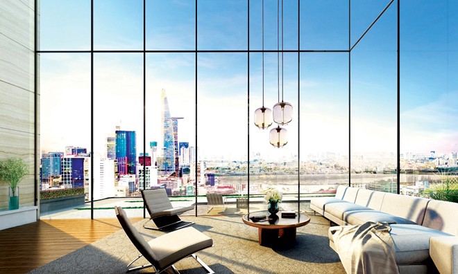 Căn hộ Millennium có phong cách thiết kế hiện đại với tầm nhìn panorama toàn thành phố.