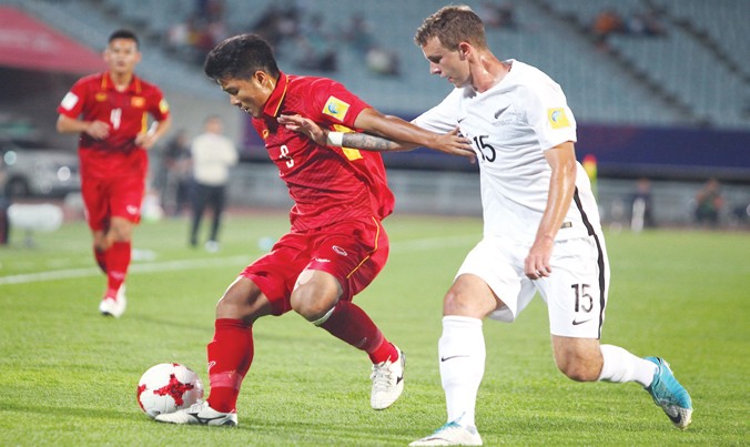 Các tuyển thủ U20 Việt Nam đã có màn ra mắt đáng khen tại đấu trường U20 World Cup. Ảnh: Ái Xuân.