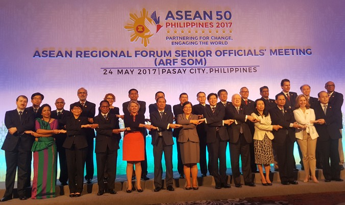 Các quan chức cao cấp dự Diễn đàn Khu vực ASEAN bày tỏ quan ngại về vấn đề Triều Tiên và biển Đông. Ảnh: BNG.