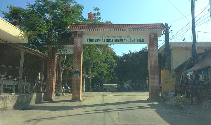 Bệnh viện Đa khoa huyện Thường Xuân (Thanh Hóa) - nơi ông Trần Văn Minh và bà Nguyễn Thị Lý công tác . Ảnh: Hoàng Lam.