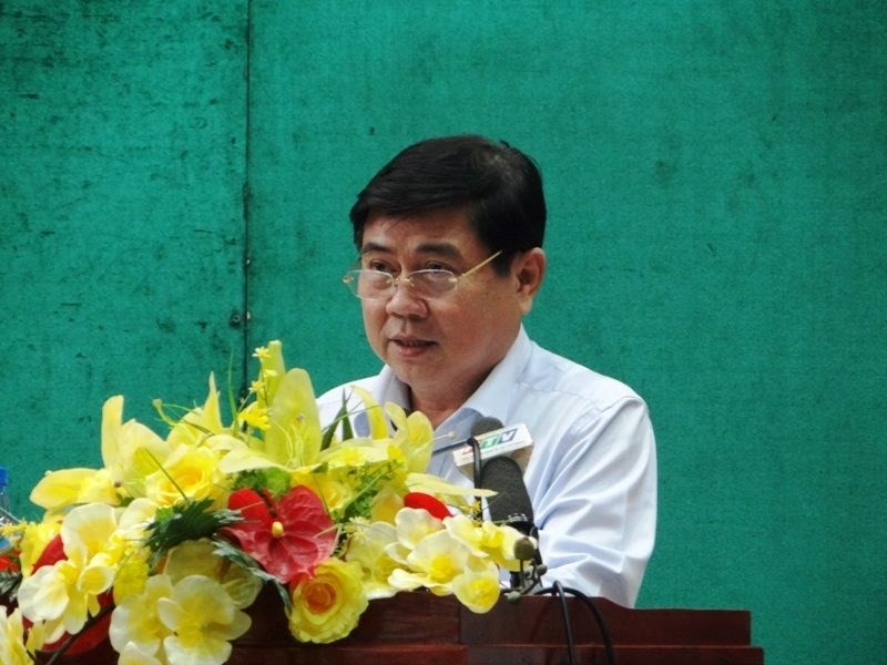 Chủ tịch UBND TP.HCM Nguyễn Thành Phong phát biểu tại hội nghị. Ảnh: Pháp luật TP.HCM