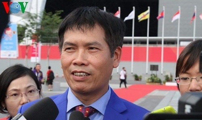 Ông Trần Đức Phấn - Phó Tổng cục trưởng Tổng cục TDTT giữ chức Trưởng đoàn TTVN. Ảnh: VOV.