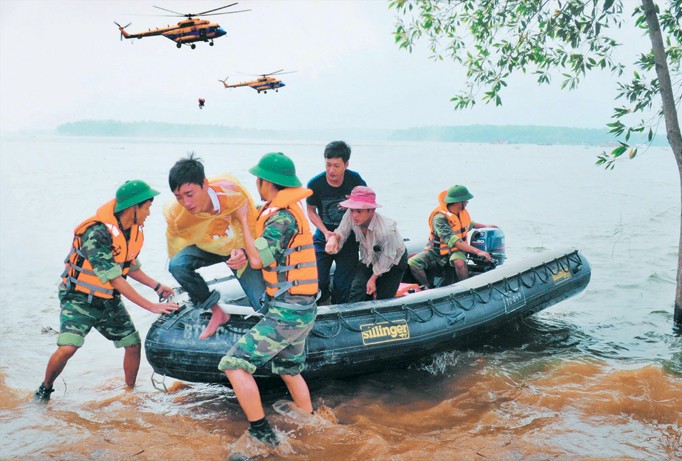Tuổi trẻ Bộ Tổng tham mưu tham gia diễn tập phòng, chống thiên tai và cứu hộ cứu nạn (ảnh tư liệu).