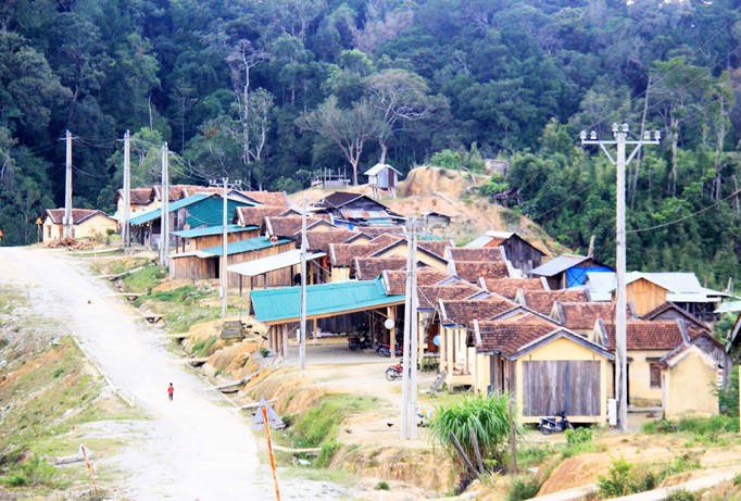 Làng tái định cư Vi Ring, xã Đắk Tăng, huyện Kon Plông (Kon Tum).