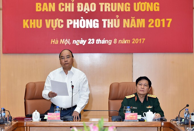 Thủ tướng Nguyễn Xuân Phúc phát biểu tại hội nghị. Ảnh: Nguyễn Minh.