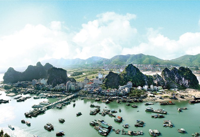 Một góc huyện đảo Vân Đồn (Quảng Ninh). Ảnh: HaLong.gov.vn.