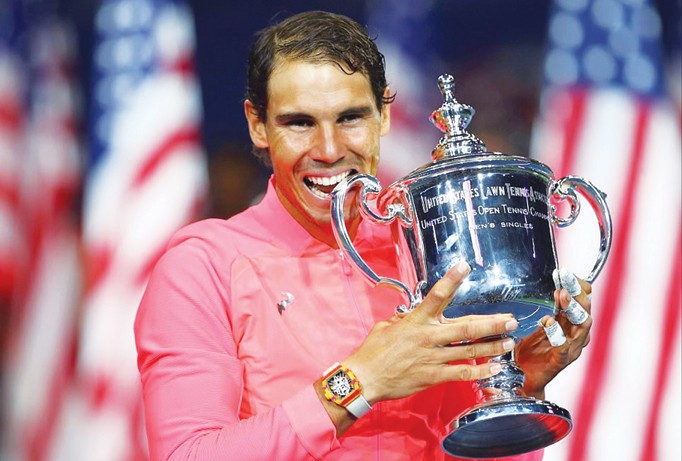 Nadal khẳng định sức mạnh của “Nhà vua”. Ảnh: Getty Images.