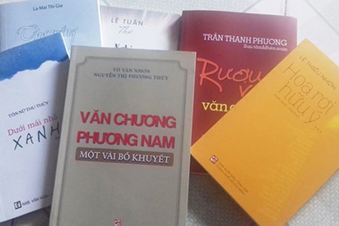 Một số tác phẩm đoạt giải thưởng Hội Nhà văn TPHCM.