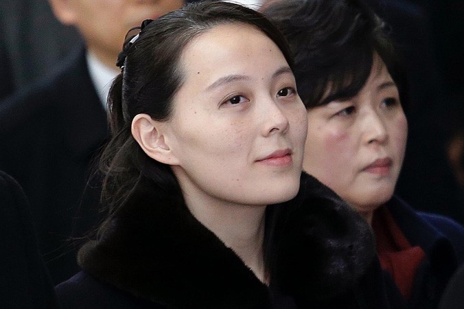 Hình ảnh bà Kim Yo-jong khi vừa đến sân bay Incheon chiều 9/2. Ảnh: Business Insider.