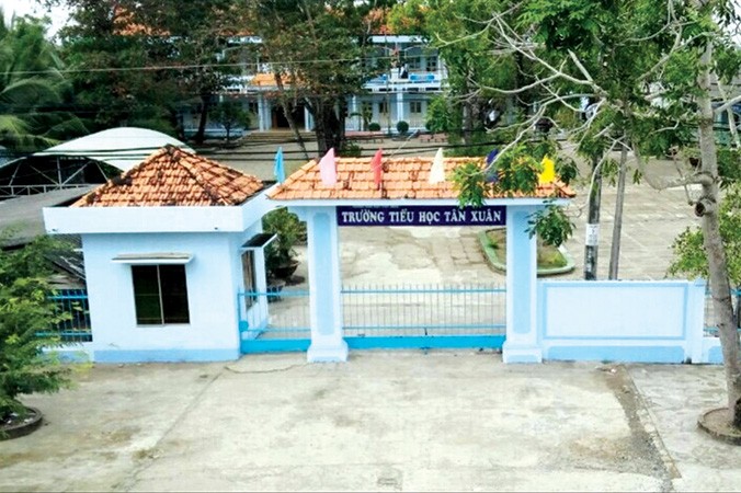 Ngôi trường tiểu học thí sinh Nguyễn Thái Tâm dự thi tuyển làm giáo viên.