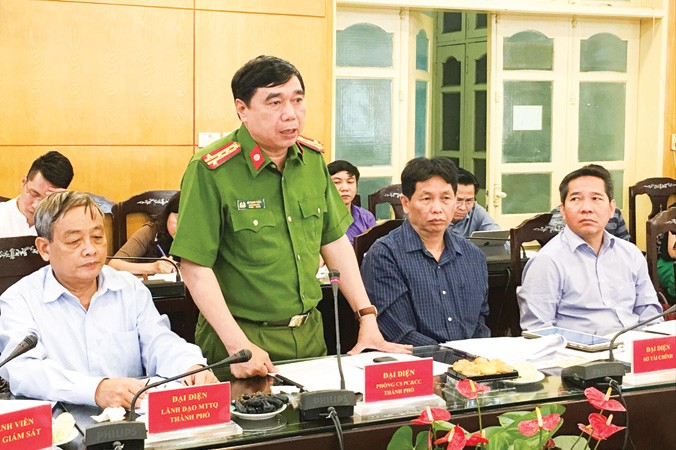 Đại tá Lê Mạnh Tuấn, Phó Giám đốc cảnh sát PCCC Hà Nội. Ảnh: Trường Phong.