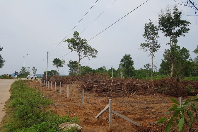 Khu đất trên 70 ha của Tập đoàn 3, ấp Cây Thông Trong, xã Cửa Dương đã bị một nhóm người bán bất hợp pháp.