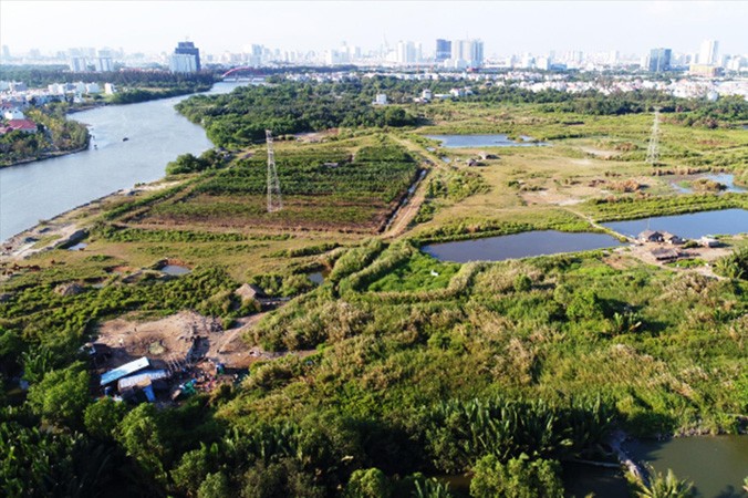 Khu đất công hơn 32 ha ở xã Phước Kiển (Nhà Bè) được Cty Tân Thuận bán cho Cty Quốc Cường Gia Lai với giá hơn 1 triệu đồng/m2.