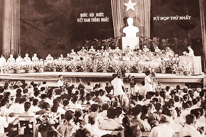 Kỳ họp thứ nhất, QH Việt Nam thống nhất (ảnh tư liệu).