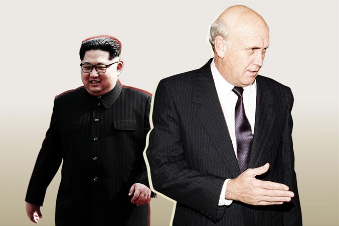 Lãnh đạo Triều Tiên Kim Jong-un (trái) có thể lựa chọn cách giống như Tổng thống Nam Phi F.W.de Klerk (phải). Ảnh: Getty Images.