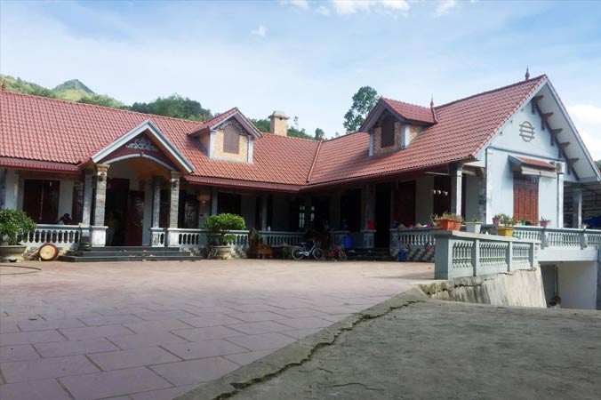 Ngôi nhà Tuân xây cho mẹ và vợ con tại quê ở Thạch Thất, Hà Nội.