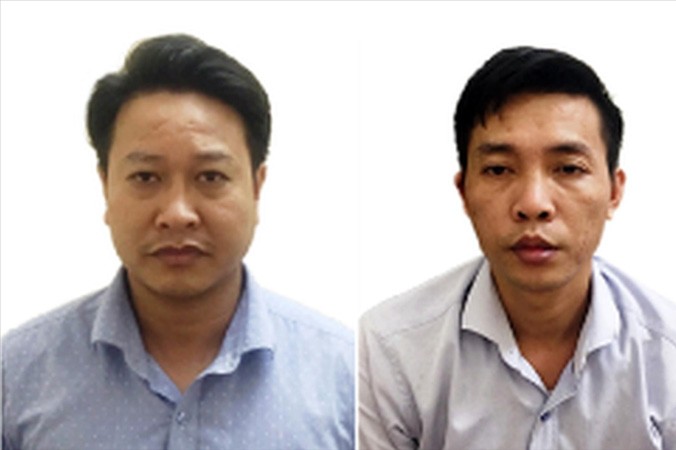 Bị can Nguyễn Khắc Tuấn (trái) và Ðỗ Mạnh Tuấn. Ảnh: Cơ quan điều tra.