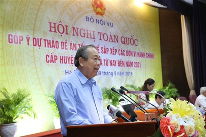 Phó Thủ tướng Thường trực Trương Hòa Bình phát biểu chỉ đạo hội nghị. Ảnh L.S.