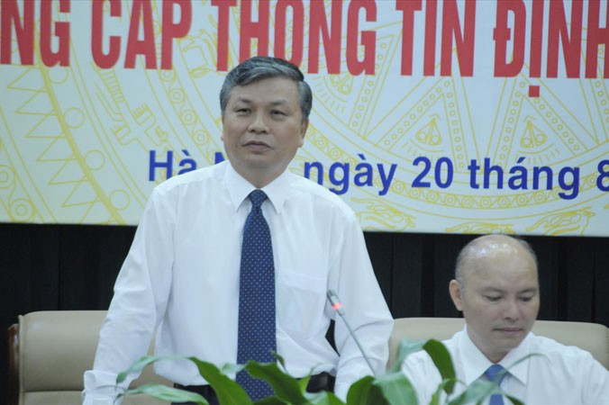 Thứ trưởng Nội vụ Nguyễn Trọng Thừa tại buổi họp báo. Ảnh: LD.