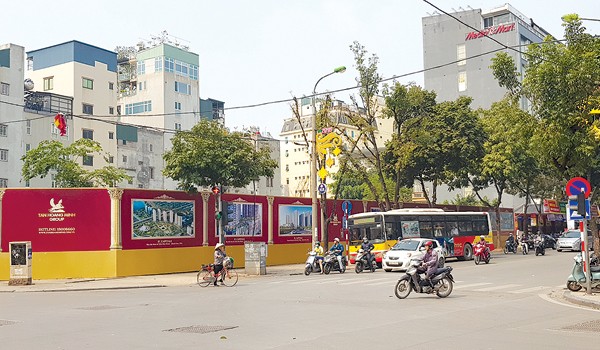 Một trong những dự án đất vàng “bỏ hoang” giữa quận trung tâm ở Hà Nội. 