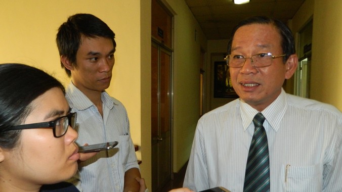 Ông Nguyễn Hoàng Minh, Phó Giám đốc Ngân hàng Nhà nước chi nhánh TPHCM, trả lời phỏng vấn.
