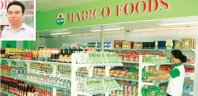 Chuỗi cửa hàng HADICO FOODS cung cấp thực phẩm sạch, an toàn (ảnh lớn). Tổng Giám đốc Lê Văn Tuấn (ảnh nhỏ)