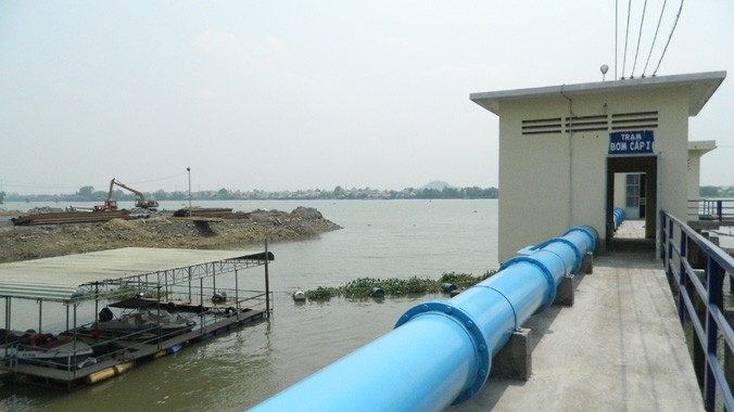 Dự án lấp sông Đồng Nai sẽ ảnh hưởng đến nguồn nước sạch của TPHCM. Ảnh: Huy Thịnh