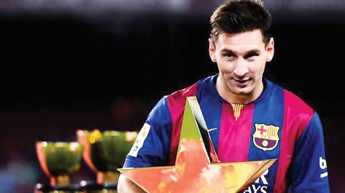 Messi vượt qua Ronaldo trở thành cầu thủ có thu nhập cao nhất thế giới năm 2014. Ảnh: Independent