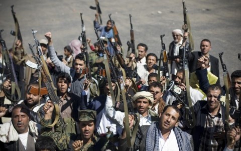 Phiến quân Houthi ở Yemen (ảnh: AP)