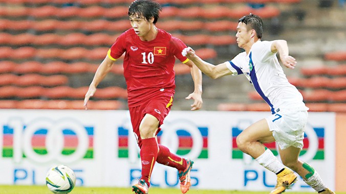 Công Phượng lập công lớn trong chiến thắng 7-0 trước U23 Macau (Trung Quốc) giúp U23 Việt Nam giành vé dự VCK U23 châu Á. Ảnh: Thành Hồ