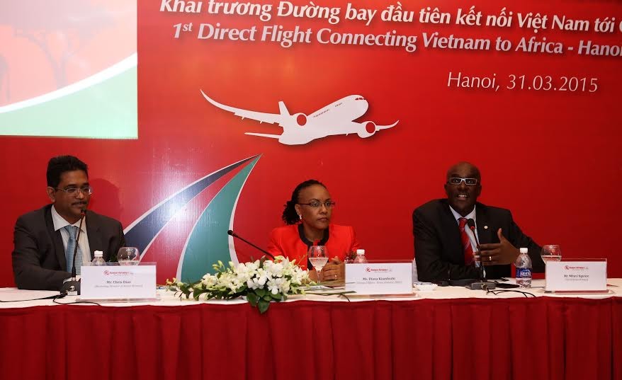 Kenya Ariways và sứ quán Kenya tại Hà Nội họp báo khai trương đường bay Hà Nội- Nairobi 